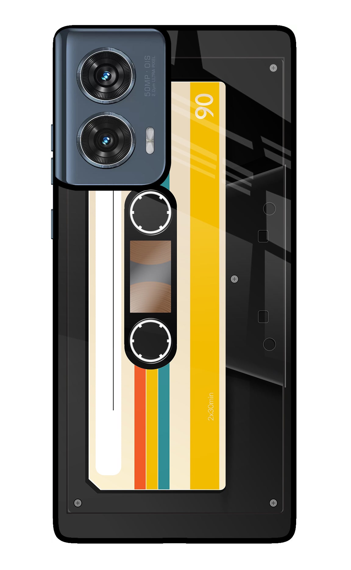 Tape Cassette Moto Edge 50 Fusion Glass Case