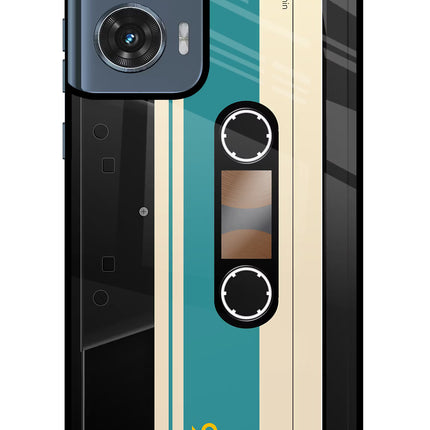 Cassette Moto Edge 50 Fusion Glass Case Back Cover by Casekaro