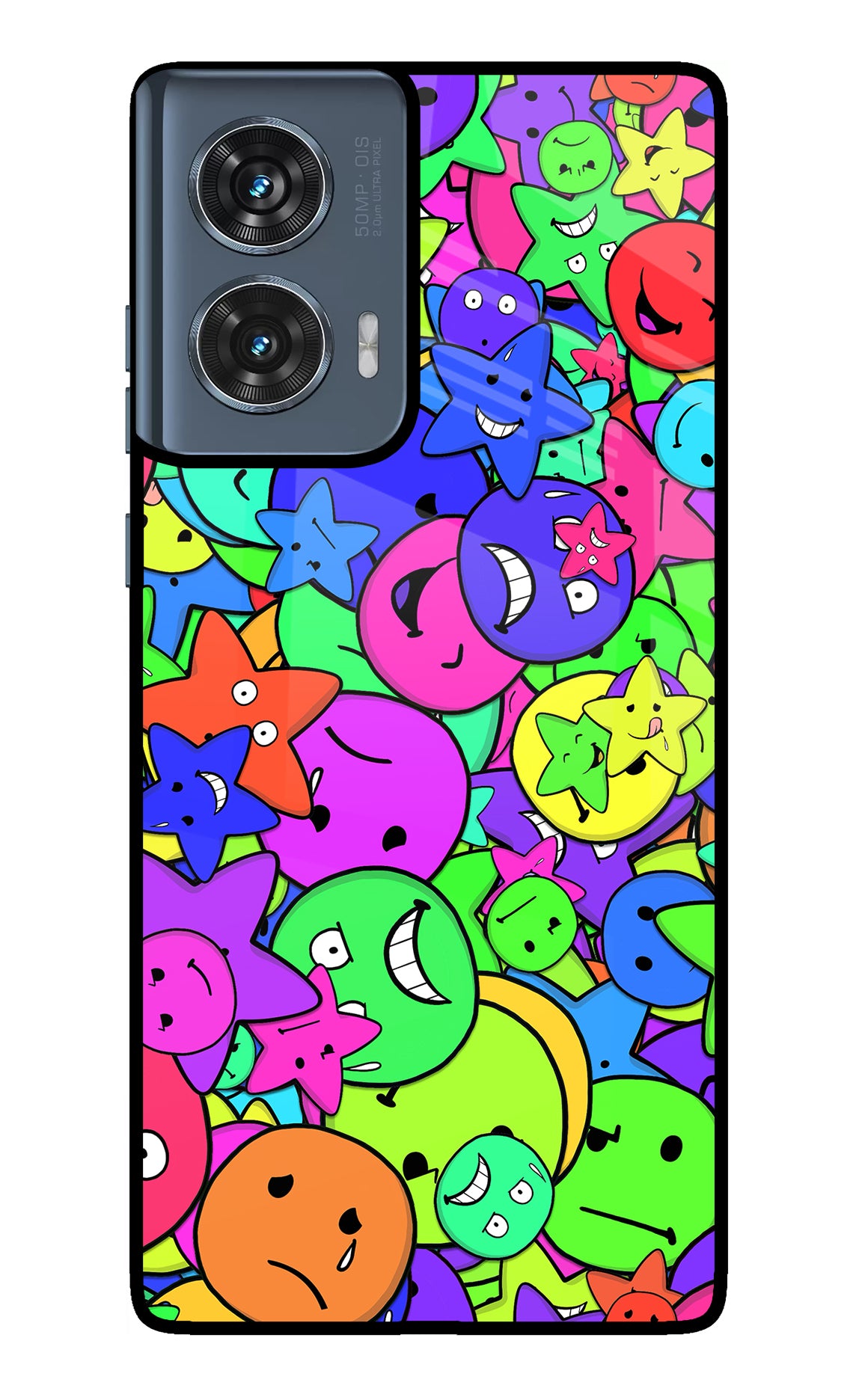 Fun Doodle Moto Edge 50 Fusion Glass Case