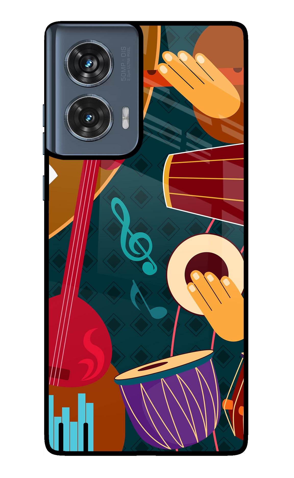 Music Instrument Moto Edge 50 Fusion Back Cover