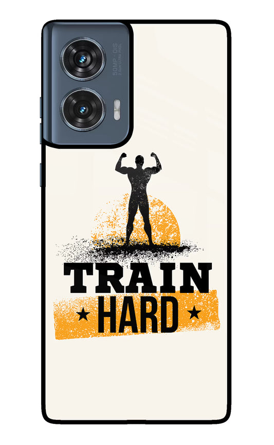 Train Hard Moto Edge 50 Fusion Glass Case