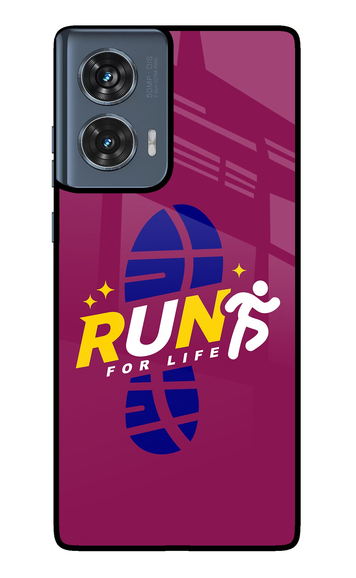 Run for Life Moto Edge 50 Fusion Glass Case