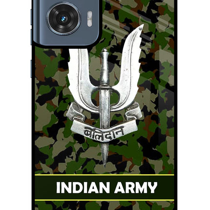 Balidan Indian Logo Moto Edge 50 Fusion Glass Case Back Cover by Casekaro