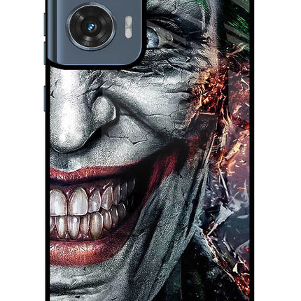 Joker Cam Moto Edge 50 Fusion Glass Case Back Cover by Casekaro