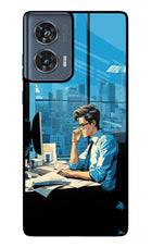 Focused Hustler (AI Generated) Moto Edge 50 Fusion Glass Case
