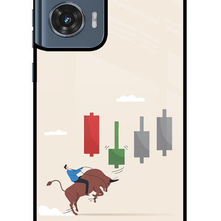 Bull Trading Momentum Moto Edge 50 Fusion Glass Case Back Cover by Casekaro
