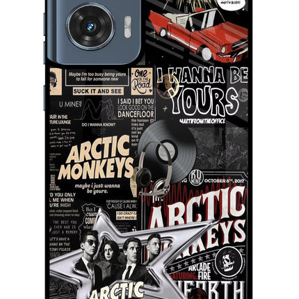 Arctic Monkeys Moto Edge 50 Fusion Glass Case Back Cover by Casekaro