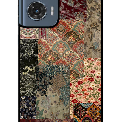 Desi Print Moto Edge 50 Fusion Glass Case Back Cover by Casekaro