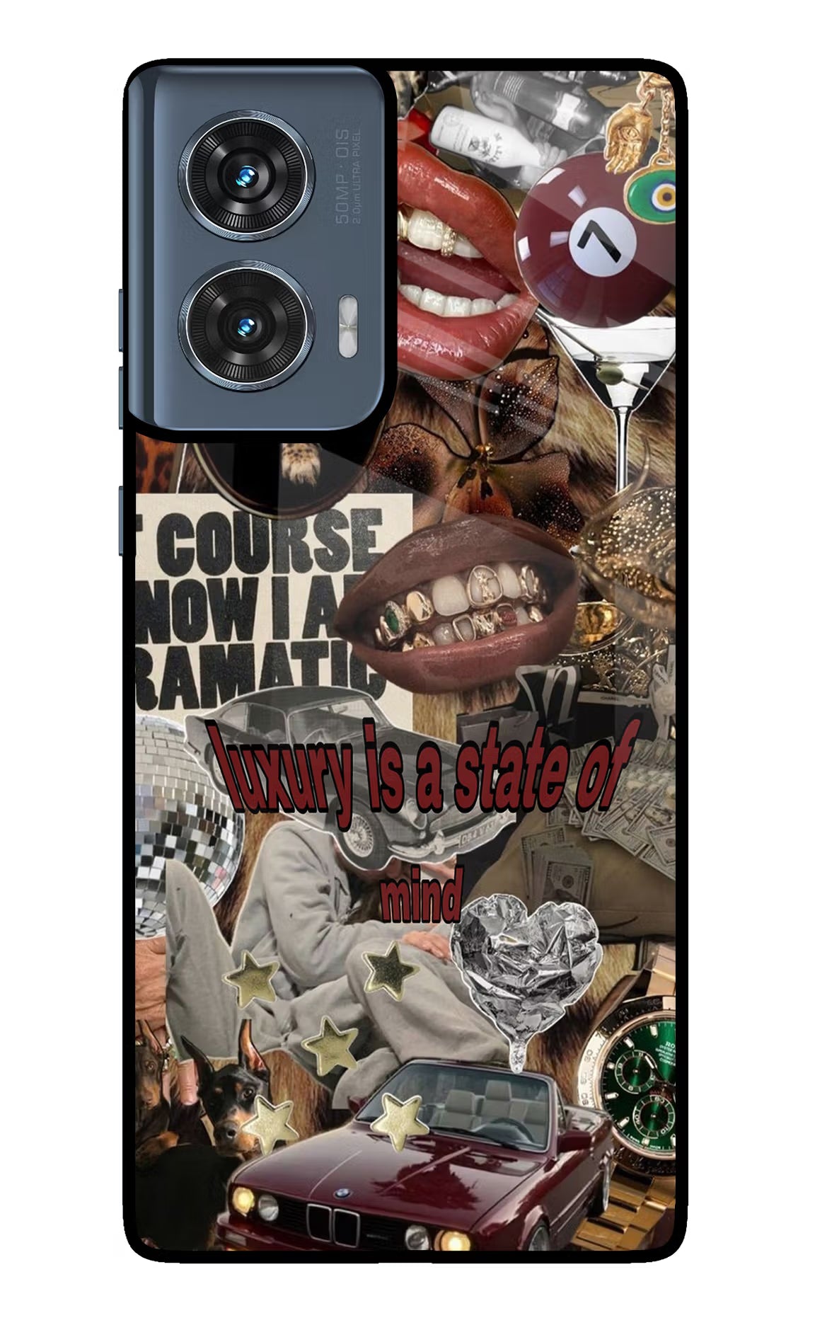 Luxury Moto Edge 50 Fusion Glass Case