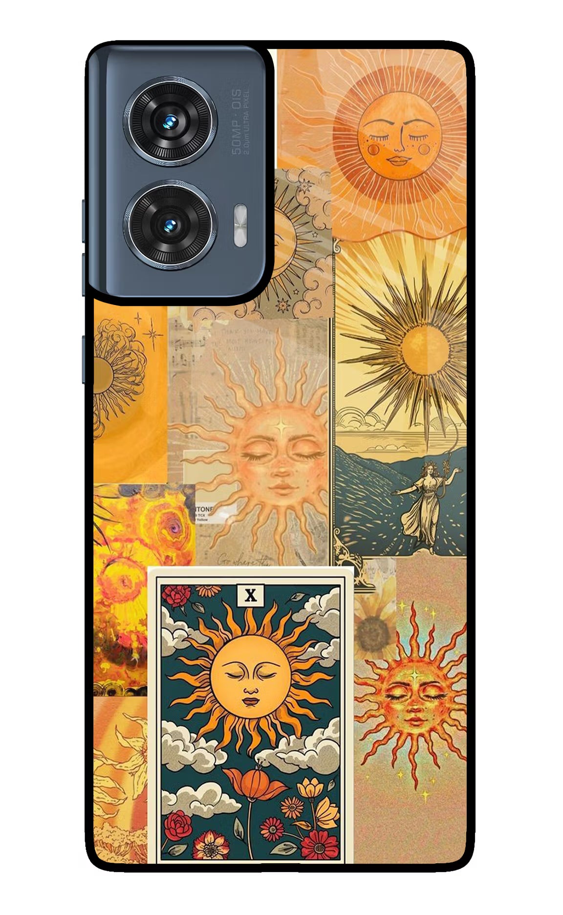 Sun Moto Edge 50 Fusion Glass Case Back Cover by Casekaro
