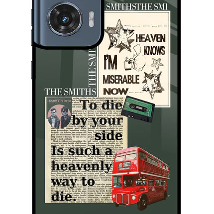 The Smiths Moto Edge 50 Fusion Glass Case Back Cover by Casekaro