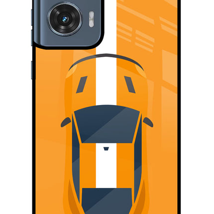 Highway Pursuit Moto Edge 50 Fusion Glass Case Back Cover by Casekaro