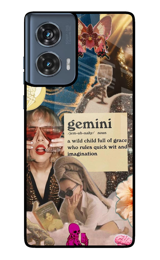 Gemini Zodiac Moto Edge 50 Fusion Glass Case