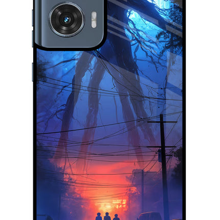 Ordinary Things Shadow Moto Edge 50 Fusion Glass Case Back Cover by Casekaro
