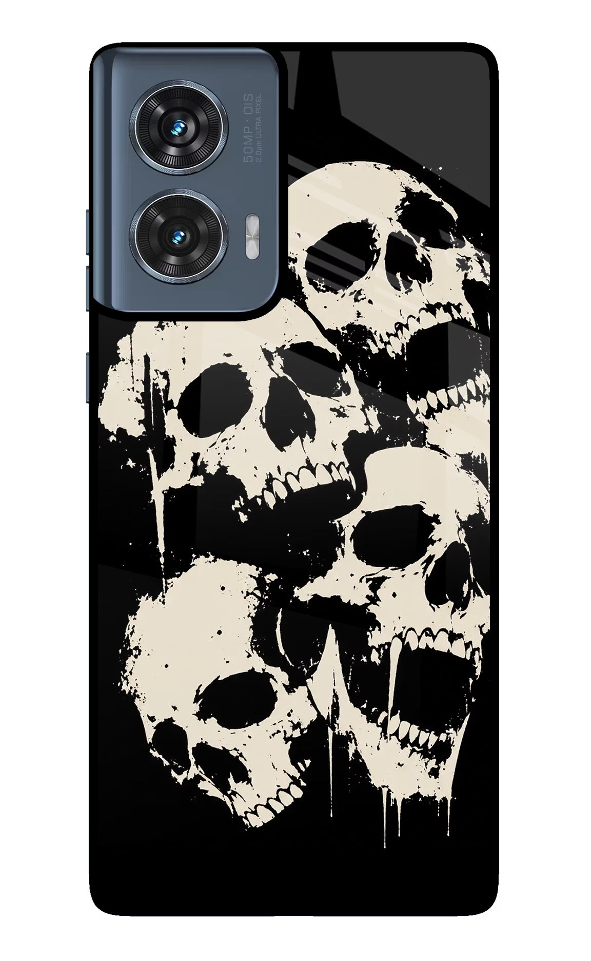 Dead Stack Moto Edge 50 Fusion Glass Case Back Cover by Casekaro