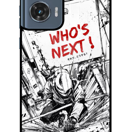 Who's Next Moto Edge 50 Fusion Glass Case Back Cover by Casekaro