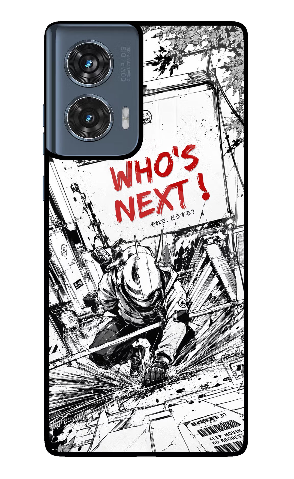 Who's Next Moto Edge 50 Fusion Glass Case Back Cover by Casekaro