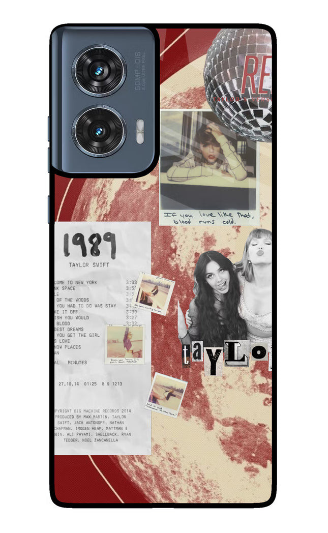 Taylor Swift Moto Edge 50 Fusion Glass Case