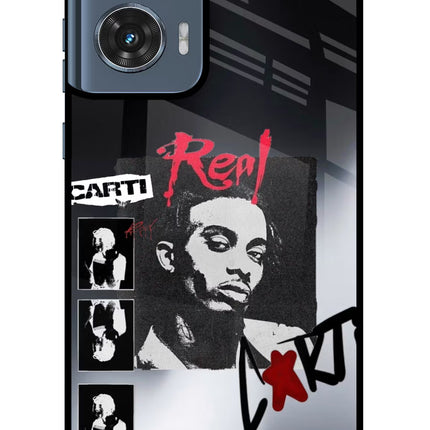 Playboi Carti Moto Edge 50 Fusion Glass Case Back Cover by Casekaro