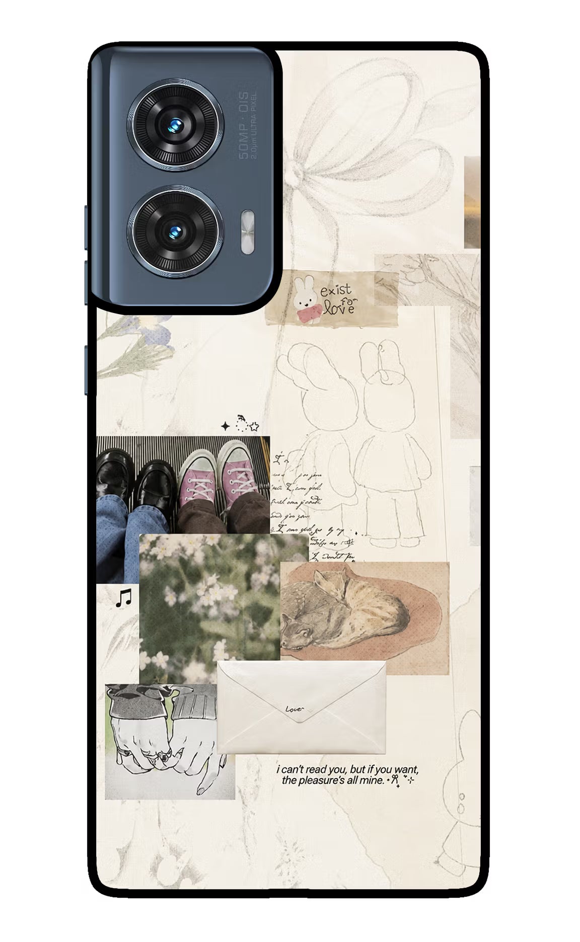 Soft Aesthetic Moto Edge 50 Fusion Glass Case