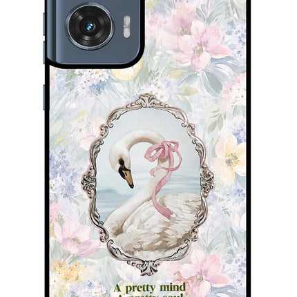 Pretty Mind Pretty Soul Moto Edge 50 Fusion Glass Case Back Cover by Casekaro