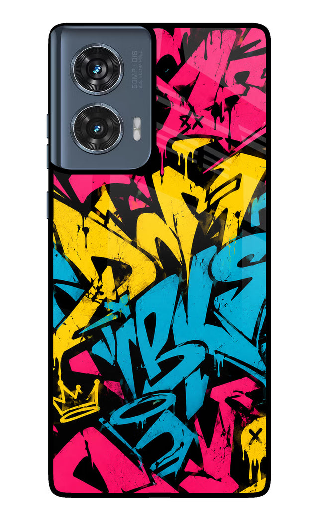 Graffiti Vibe Moto Edge 50 Fusion Glass Case