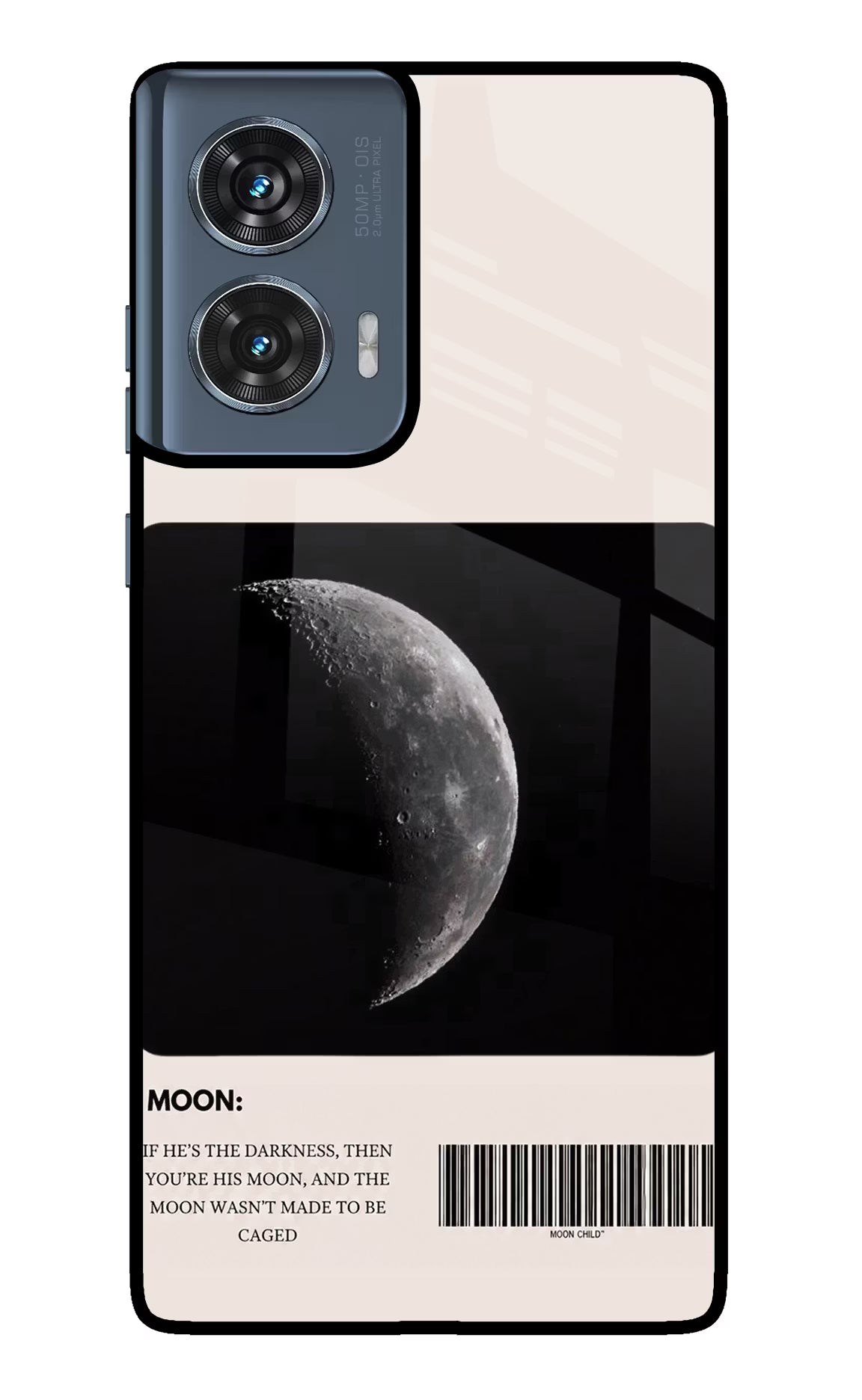 Moon Phase Moto Edge 50 Fusion Glass Case
