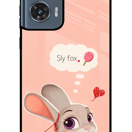 Judy Charm Moto Edge 50 Fusion Glass Case Back Cover by Casekaro
