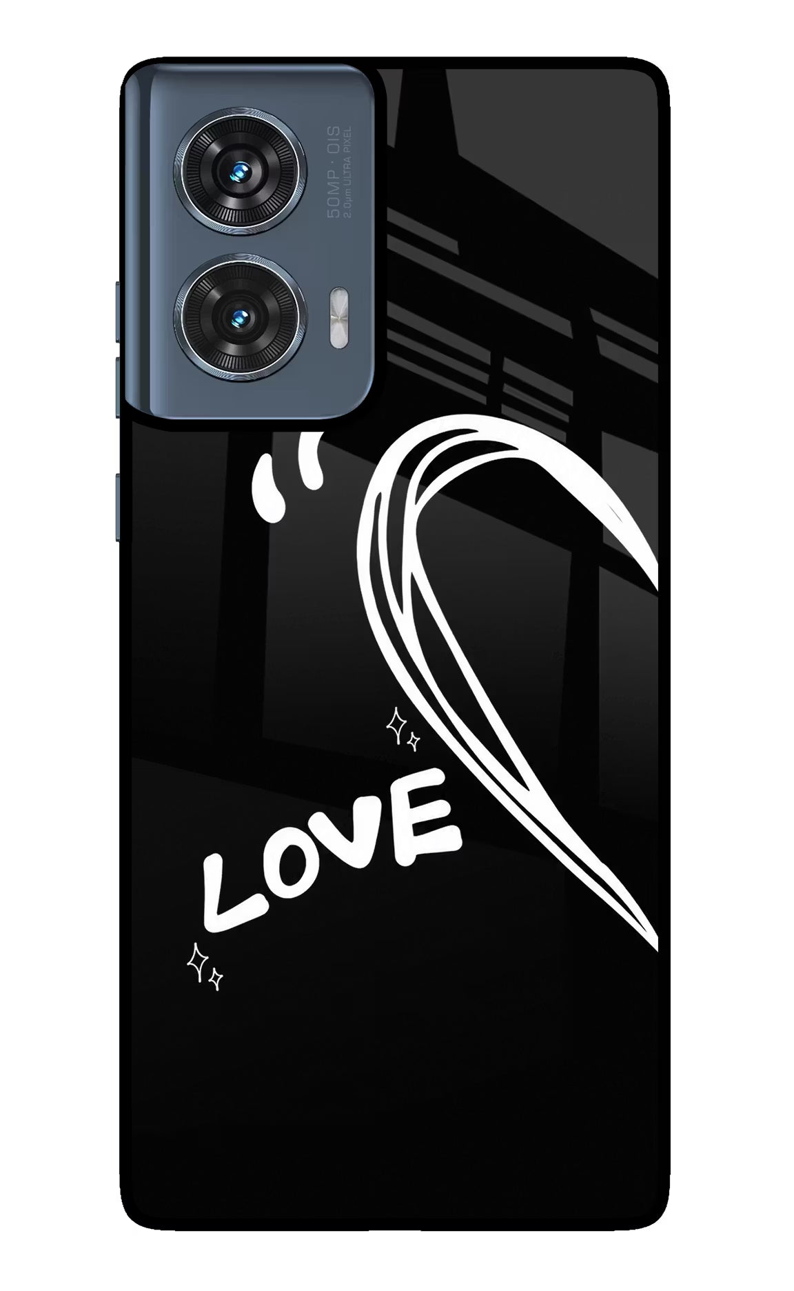 Love Line Moto Edge 50 Fusion Glass Case