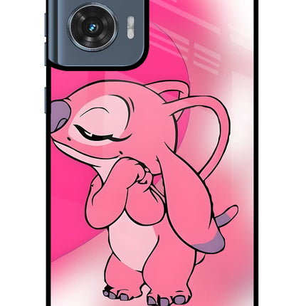 Angel Hug Moto Edge 50 Fusion Glass Case Back Cover by Casekaro