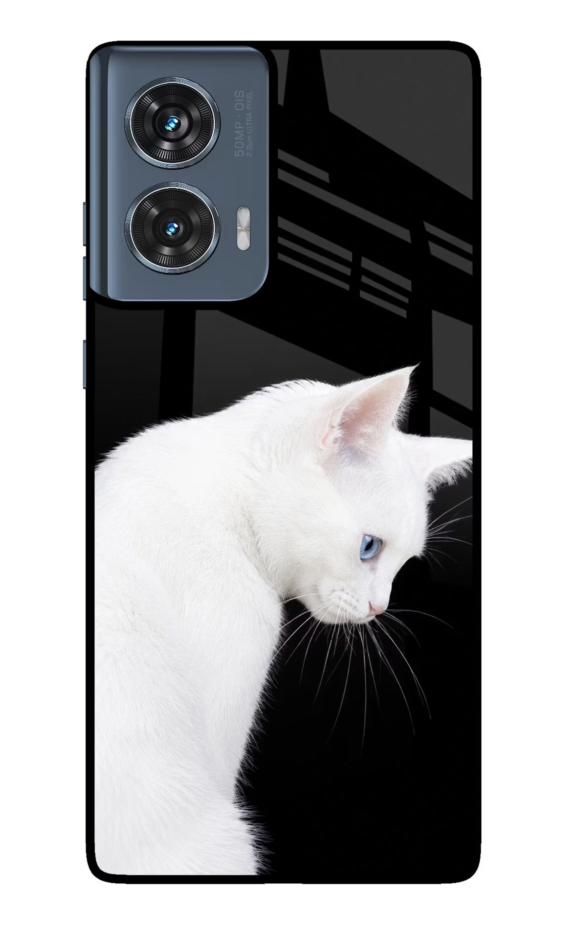 Snow Gaze Moto Edge 50 Fusion Glass Case