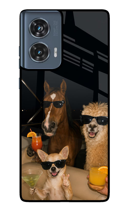 Party Squad Moto Edge 50 Fusion Glass Case