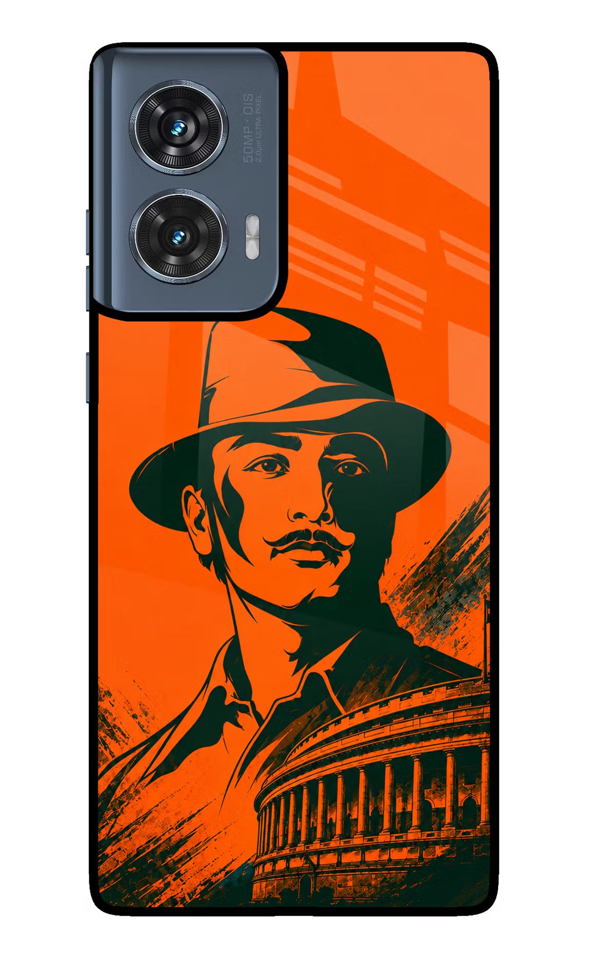 Bhagat Singh Legacy Moto Edge 50 Fusion Glass Case