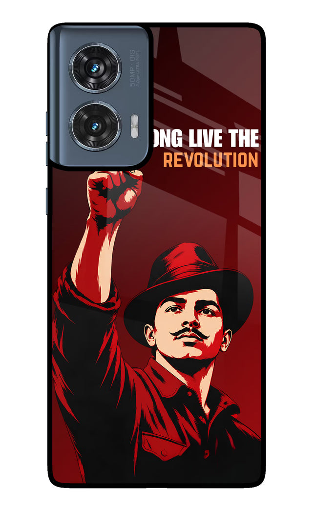 Bhagat Singh Revolution Moto Edge 50 Fusion Glass Case