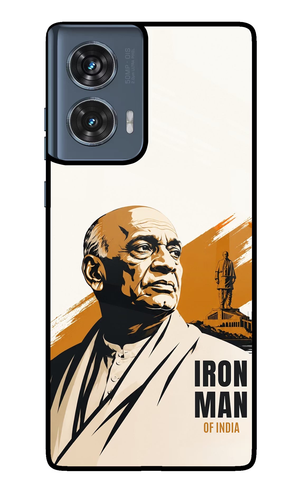 Chandrashekhar Azad Fearless Moto Edge 50 Fusion Glass Case