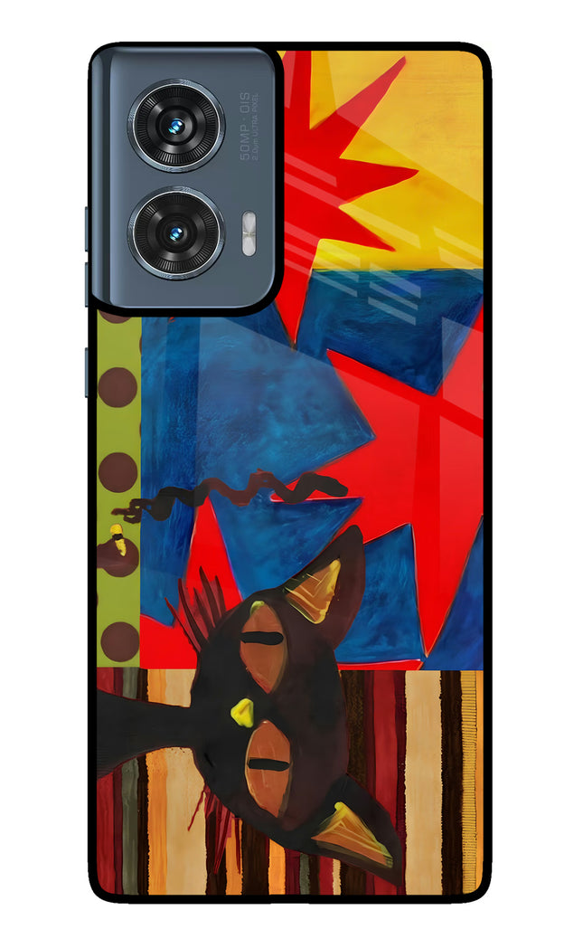 Pop Cat Moto Edge 50 Fusion Glass Case