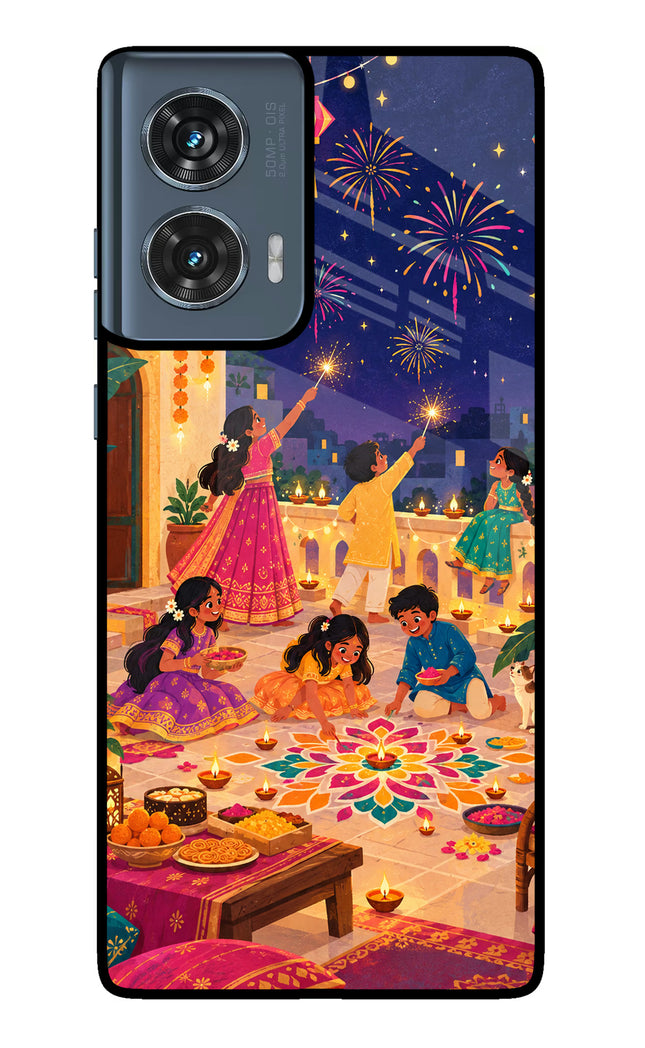 Diwali Night Moto Edge 50 Fusion Glass Case