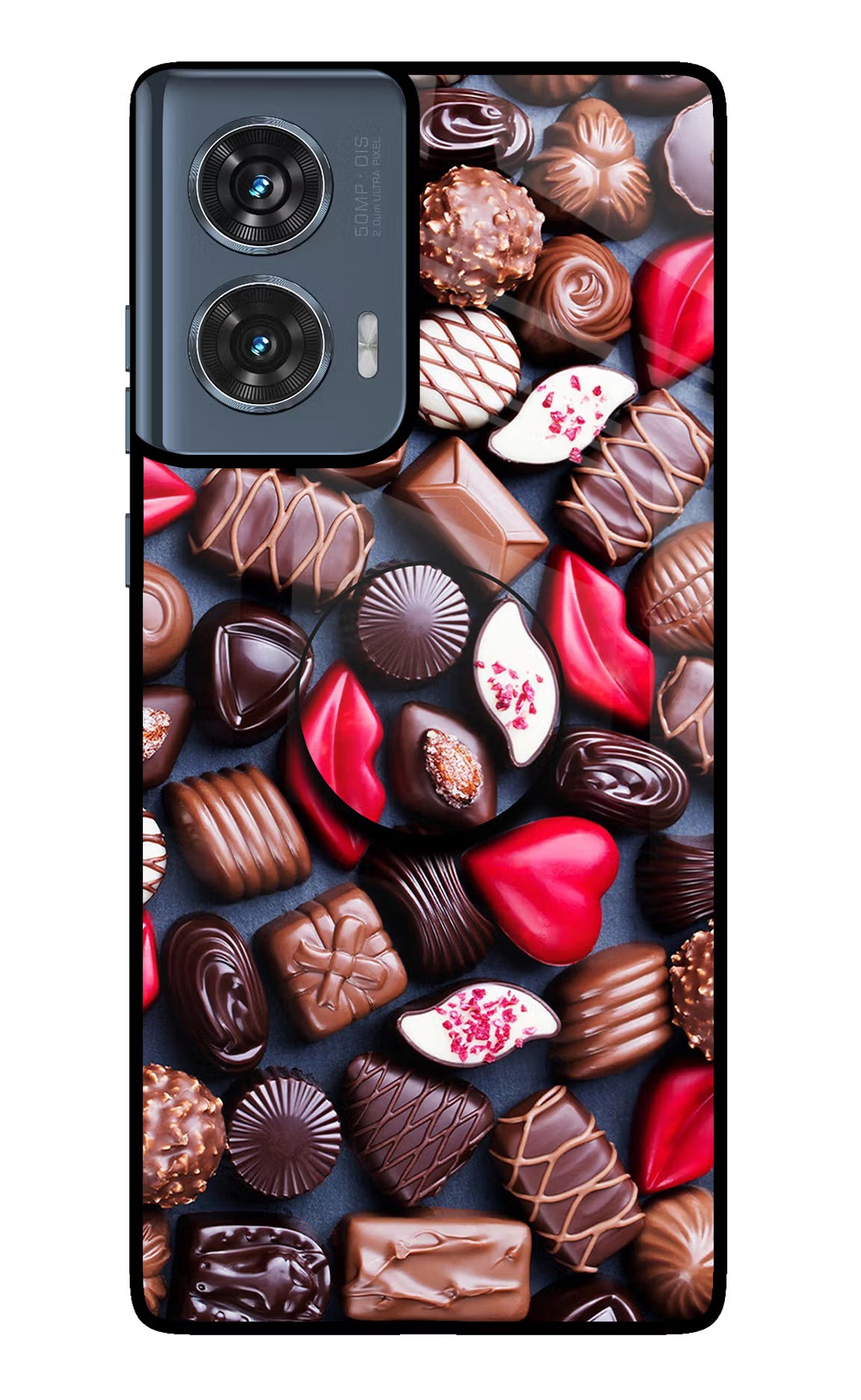 Chocolates Moto Edge 50 Fusion Pop Case by Casekaro