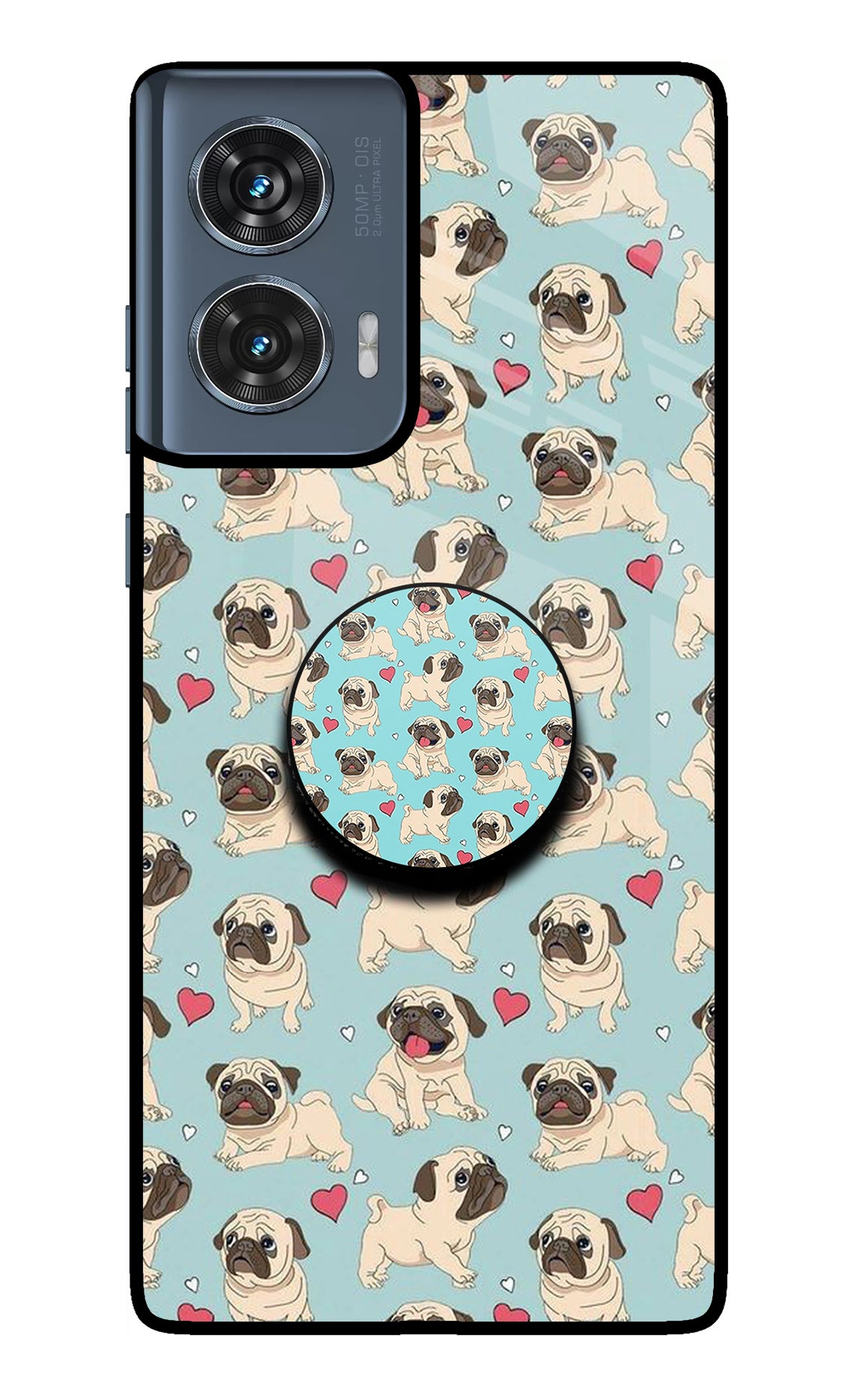 Pug Dog Moto Edge 50 Fusion Pop Case