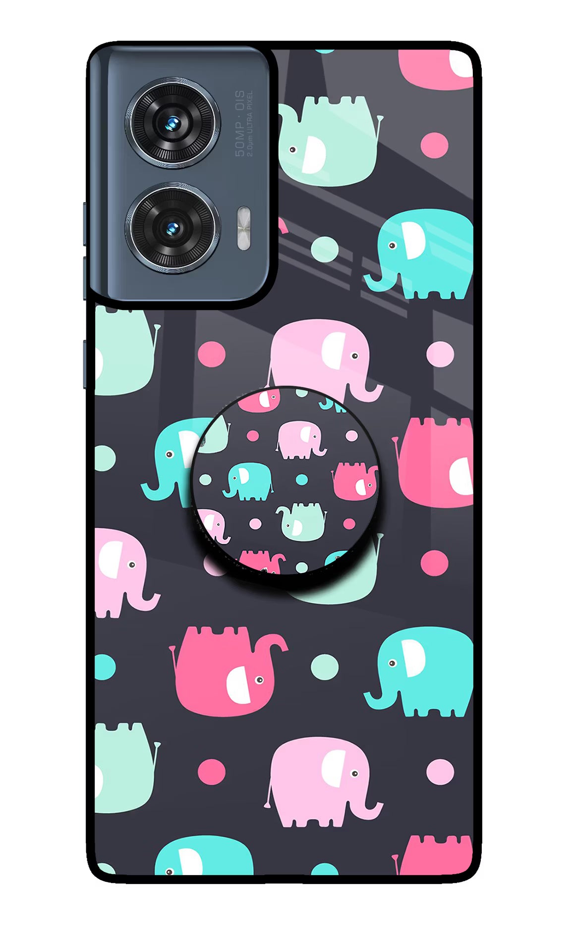 Baby Elephants Moto Edge 50 Fusion Pop Case by Casekaro