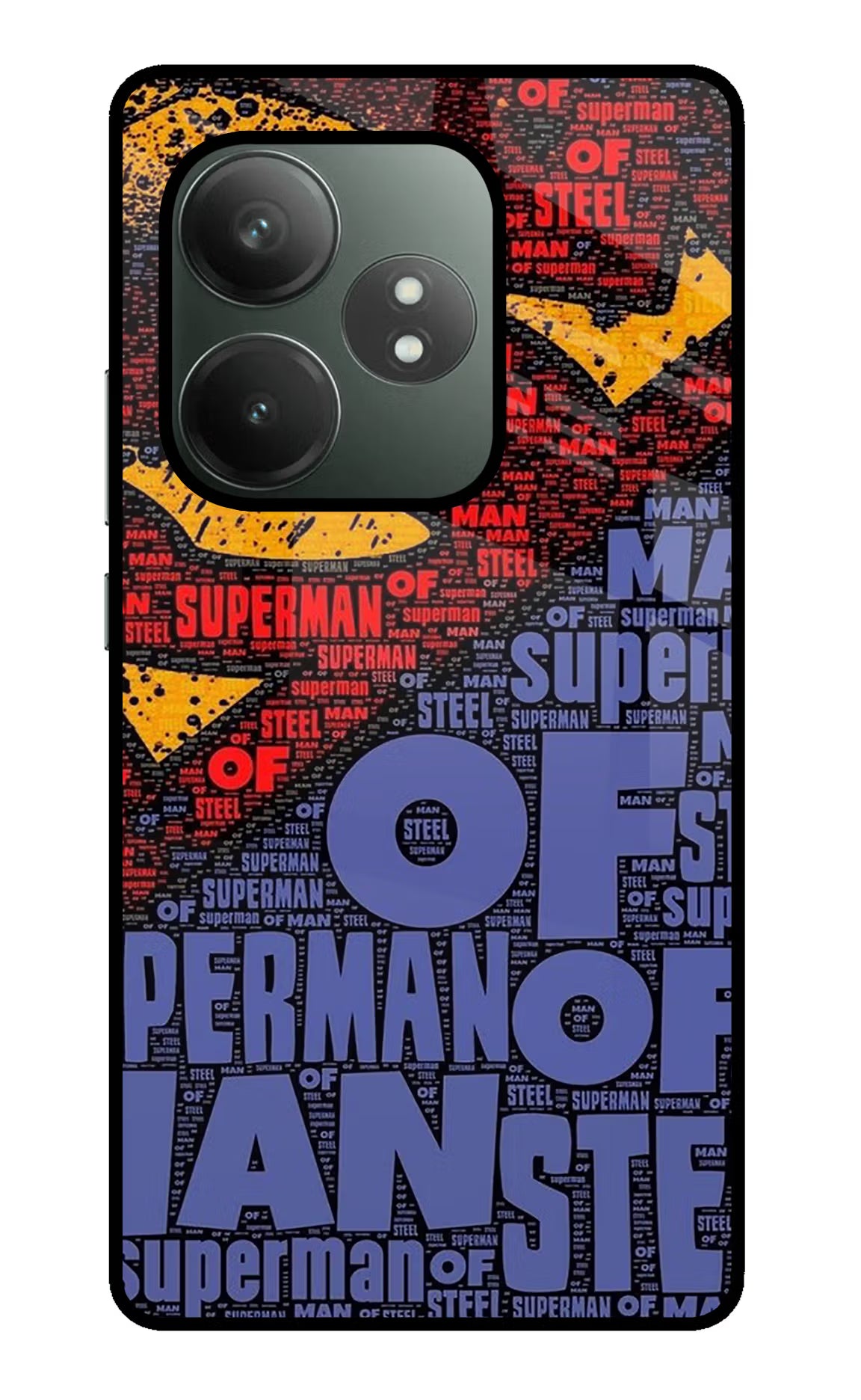 Superman Realme GT 6T 5G Glass Case Back Cover by Casekaro