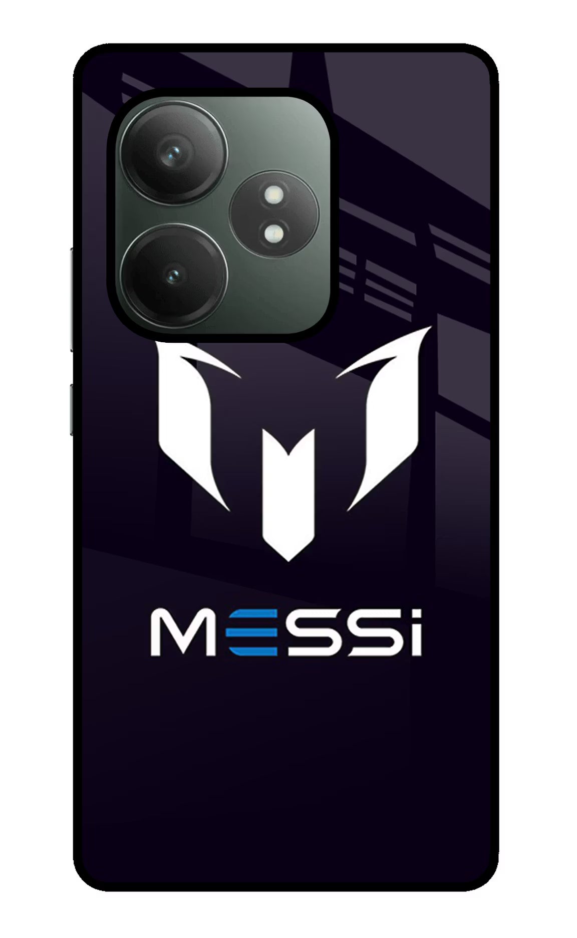Messi Logo Realme GT 6T 5G Glass Case Back Cover by Casekaro