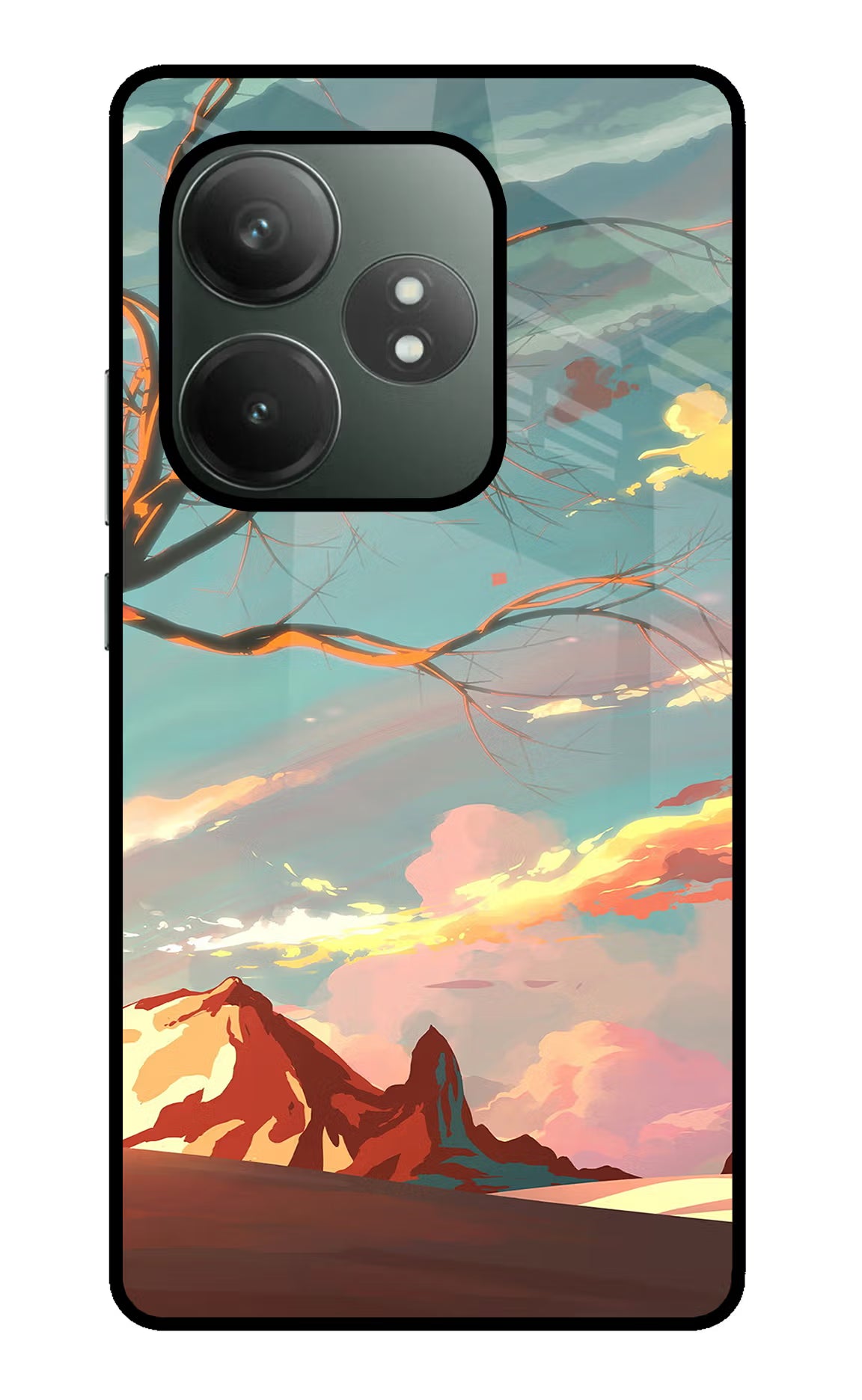 Scenery Realme GT 6T 5G Glass Case Back Cover by Casekaro
