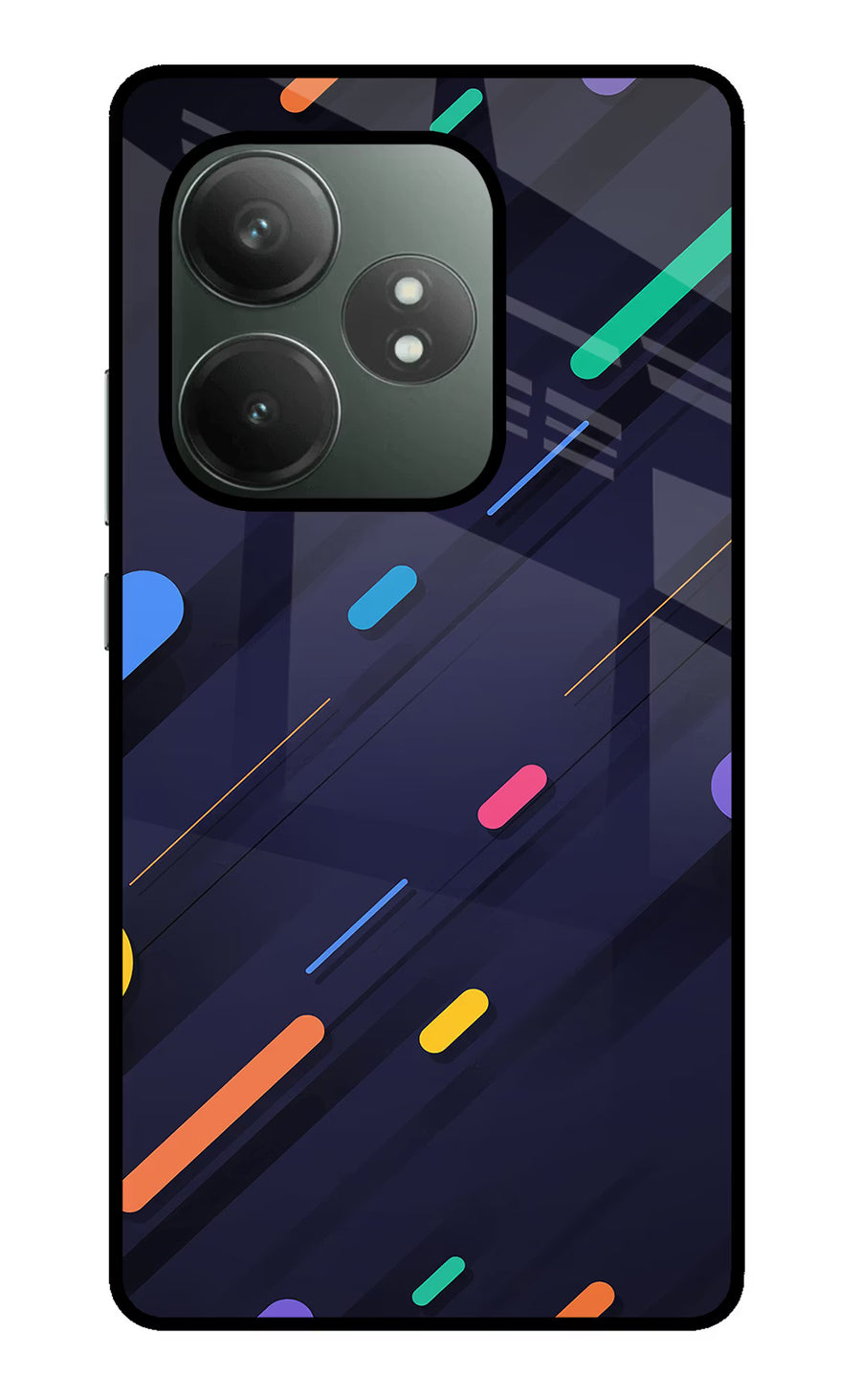Abstract Design Realme GT 6T 5G Back Cover, Glass case