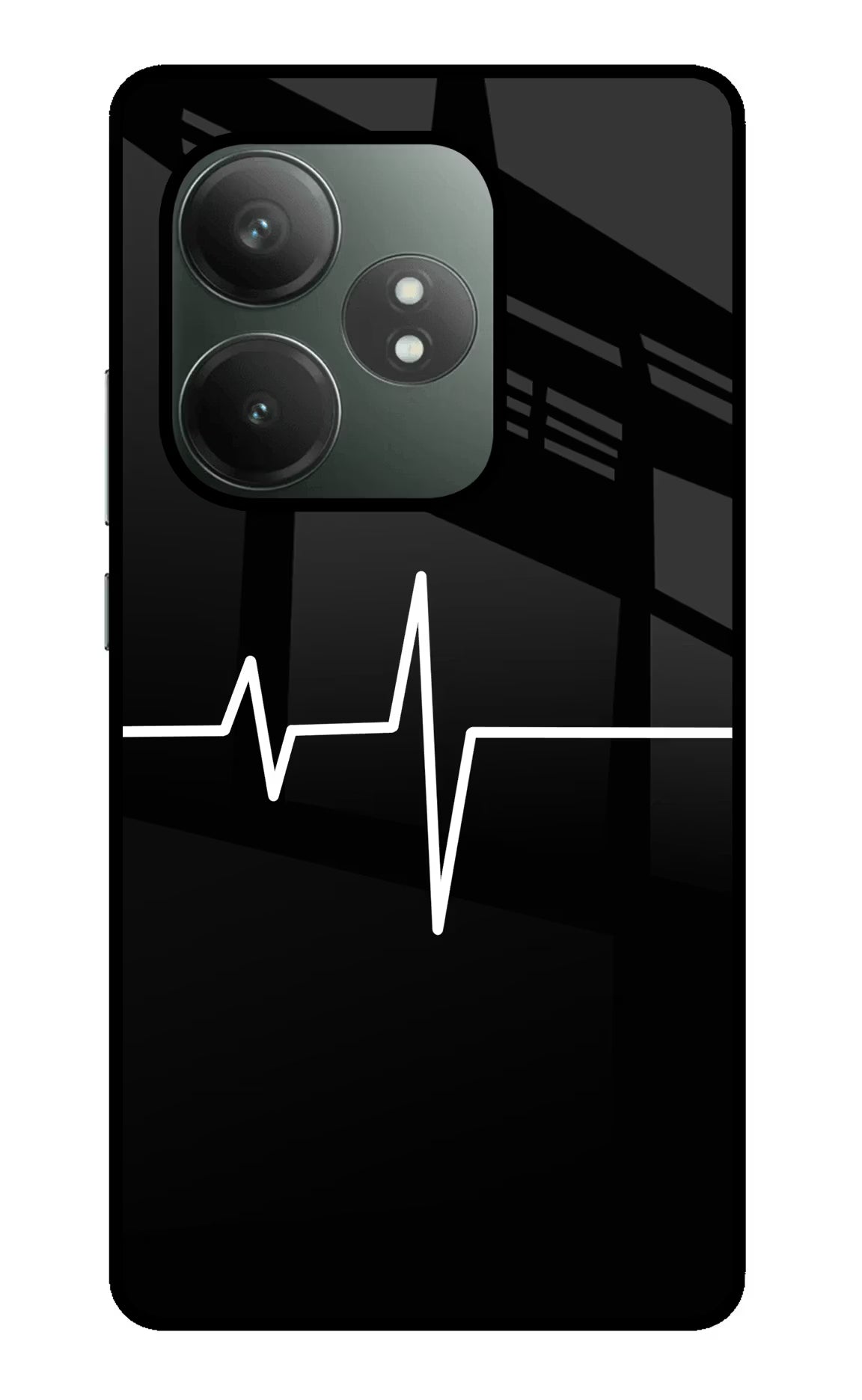 Heart Beats Realme GT 6T 5G Glass Case Back Cover by Casekaro