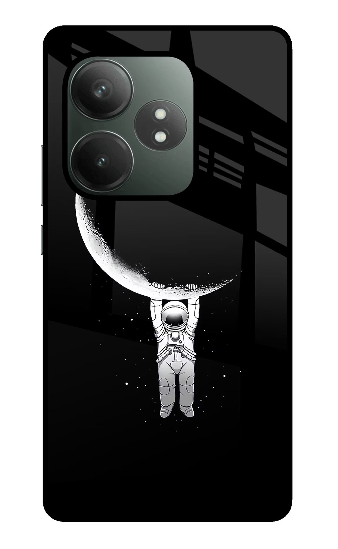 Moon Space Realme GT 6T 5G Glass Case Back Cover by Casekaro