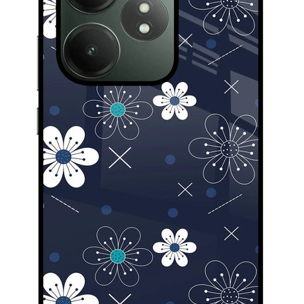 Flowers Realme GT 6T 5G Glass Case