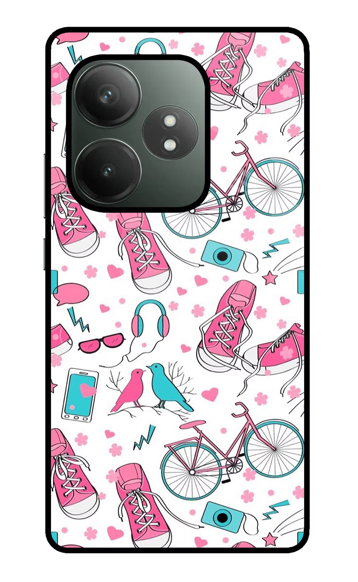 Artwork Realme GT 6T 5G Glass Case Back Cover by Casekaro