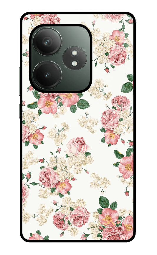 Flowers Realme GT 6T 5G Glass Case