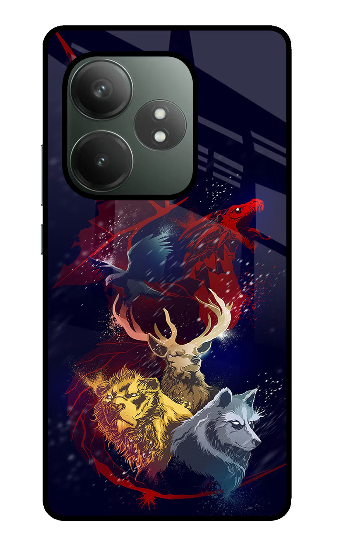 Game Of Thrones Realme GT 6T 5G Glass Case Back Cover by Casekaro